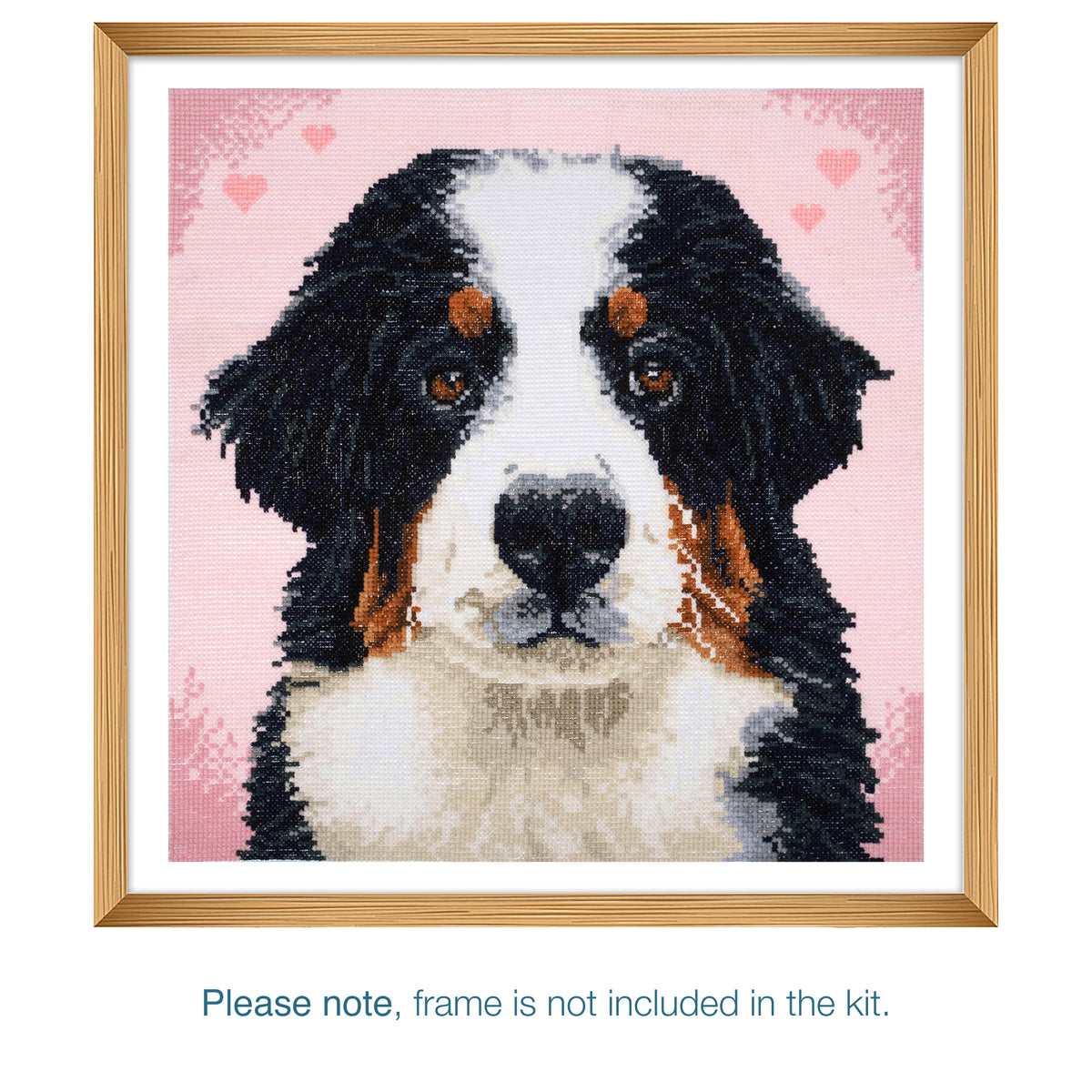 Finished woof counted cross stitch design