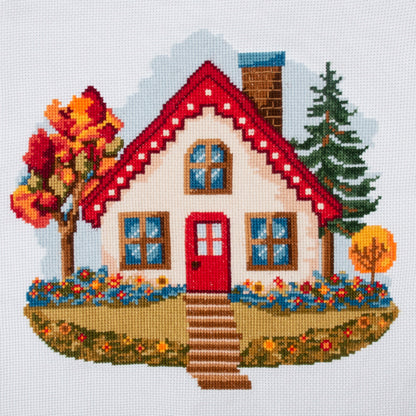Finished home counted cross stitch design