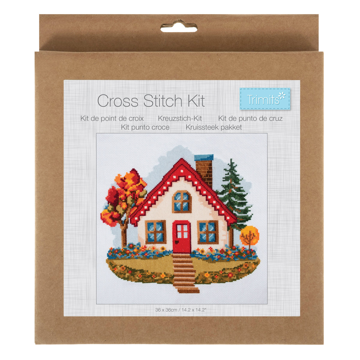 Finished home counted cross stitch design