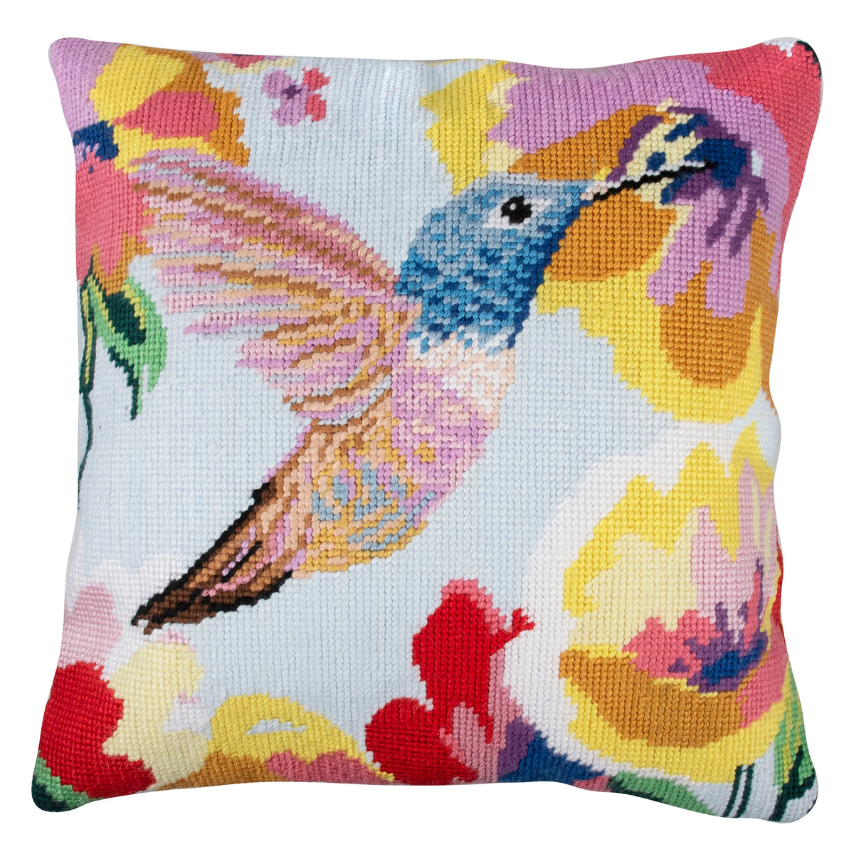 Trimits hummingbird half stitch tapestry cushion cover kit