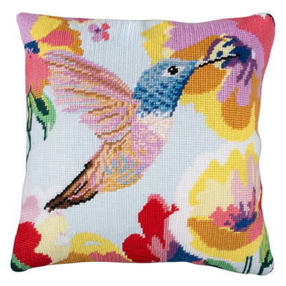 Trimits hummingbird half stitch tapestry cushion cover kit