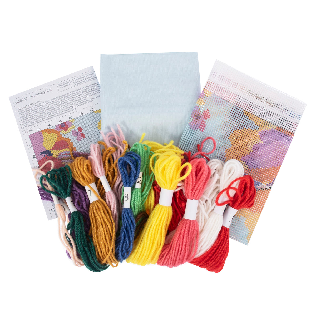 Trimits hummingbird half stitch tapestry cushion cover kit