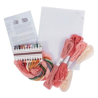 Trimits Patisserie cross stitch kit packaging showing the finished design