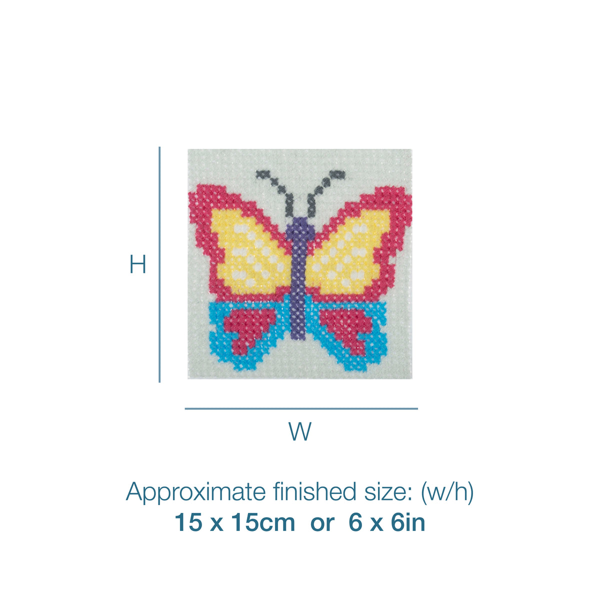 Butterfly counted cross stitch kit