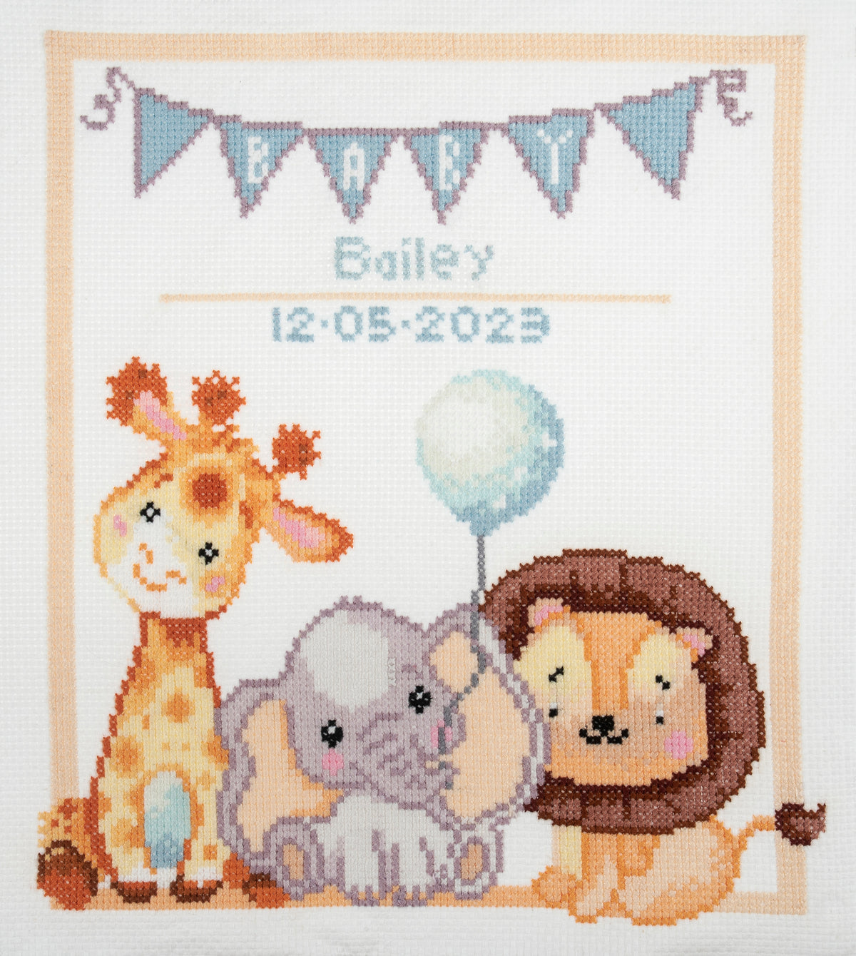 Baby design counted cross stitch kit