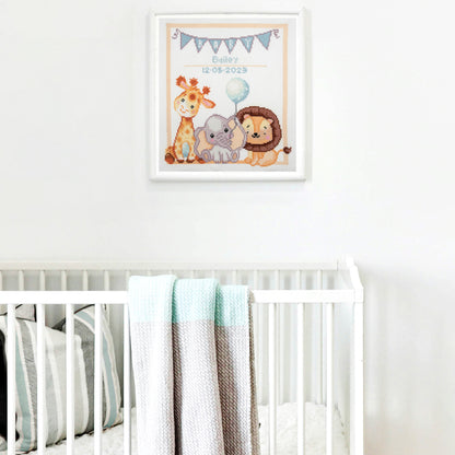 Baby design counted cross stitch kit