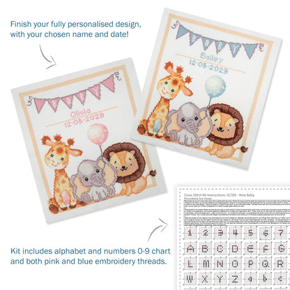 Baby design counted cross stitch kit