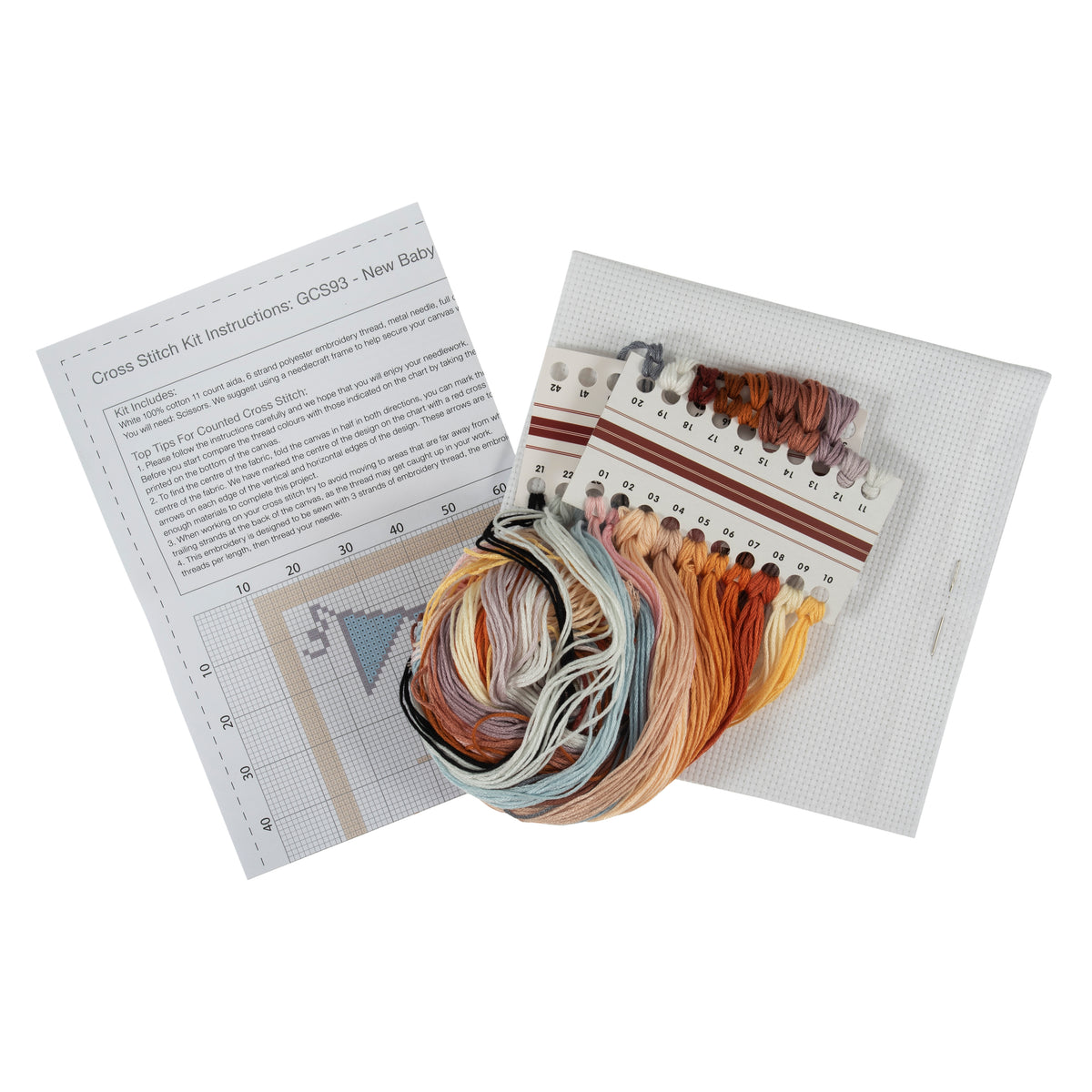 Baby design counted cross stitch kit