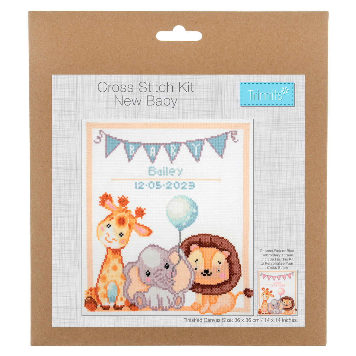 Baby design counted cross stitch kit