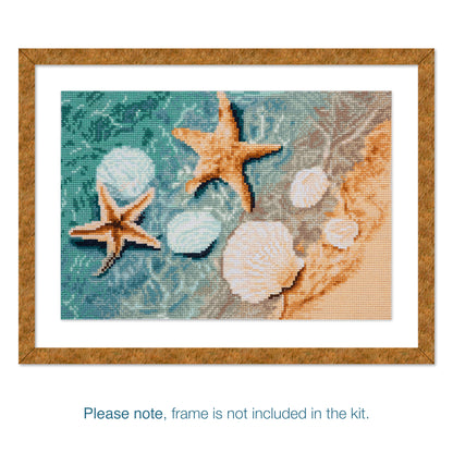 Crystal Shore printed cross stitch kit