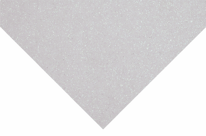 Trimits Glitter Felt Sheets - White 30 x 23cm (Pack of 10)
