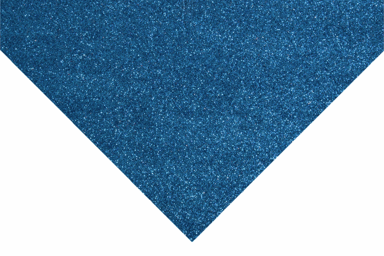 Trimits Glitter Felt Sheets - Royal Blue 30 x 23cm (Pack of 10)