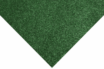 Trimits Glitter Felt Sheets - Green 30 x 23cm (Pack of 10)