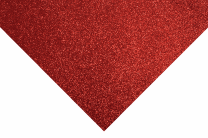 Trimits Glitter Felt Sheets - Red 30 x 23cm (Pack of 10)