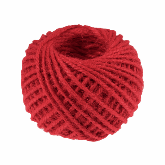 Red Jute Twine - 27m x 2mm