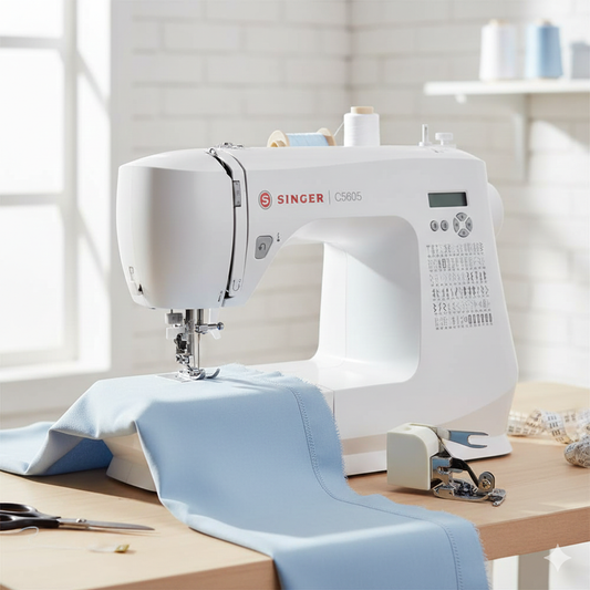 Singer C5605 Sewing Machine with Free Side Cutter Overlock Attachment worth £29.99 - Latest 2026 model year