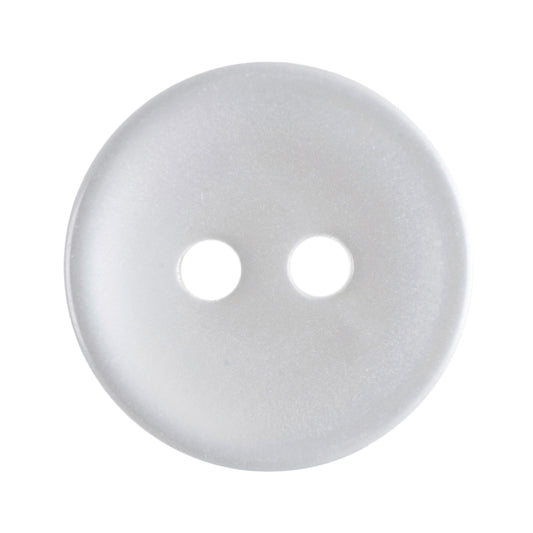 Hemline Buttons 13.75mm - Pack of 8 (Choice of 16) - White 1