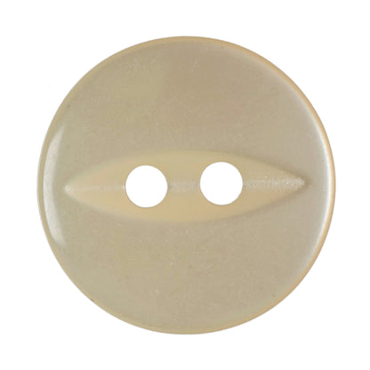 Hemline Buttons 16.25mm Style A - Card of 5 - Cream