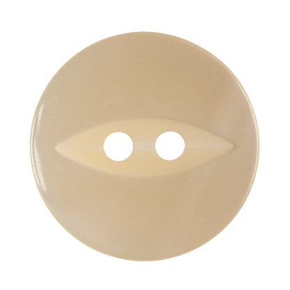 Hemline Buttons 18.75mm Style A - Card of 4 - Cream