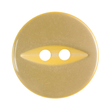 Hemline Buttons 18.75mm Style A - Card of 4 - Yellow