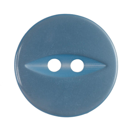 Hemline Buttons 18.75mm Style A - Card of 4 - Sky Blue