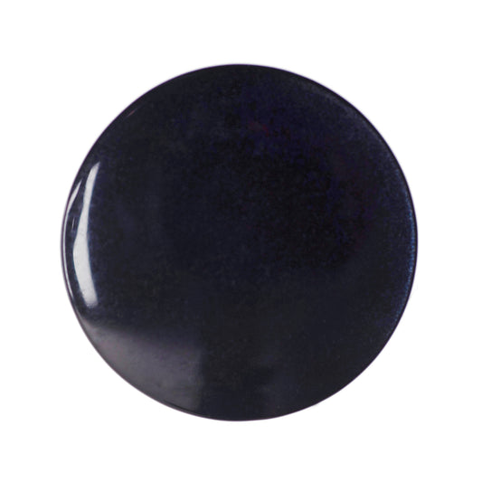 Glossy navy round shank button