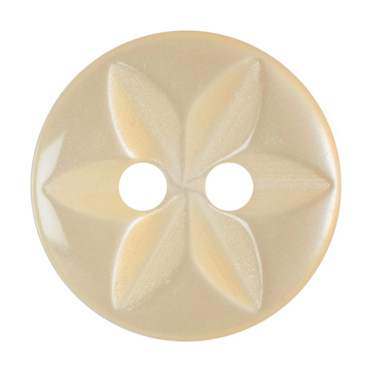 Hemline Buttons 13.75mm - Pack of 8 (Choice of 7) - Cream
