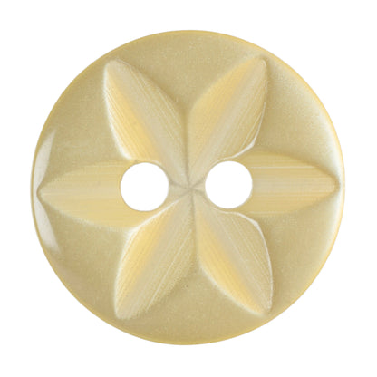 Hemline Buttons 13.75mm - Pack of 8 (Choice of 7) - Yellow