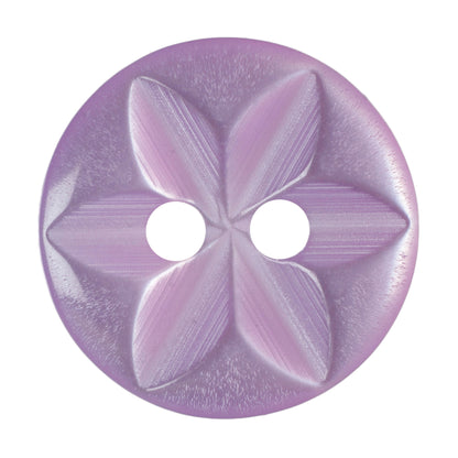 Hemline Buttons 13.75mm - Pack of 8 (Choice of 7) - Lilac