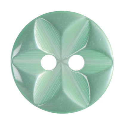 Hemline Buttons 13.75mm - Pack of 8 (Choice of 7) - Lime Green