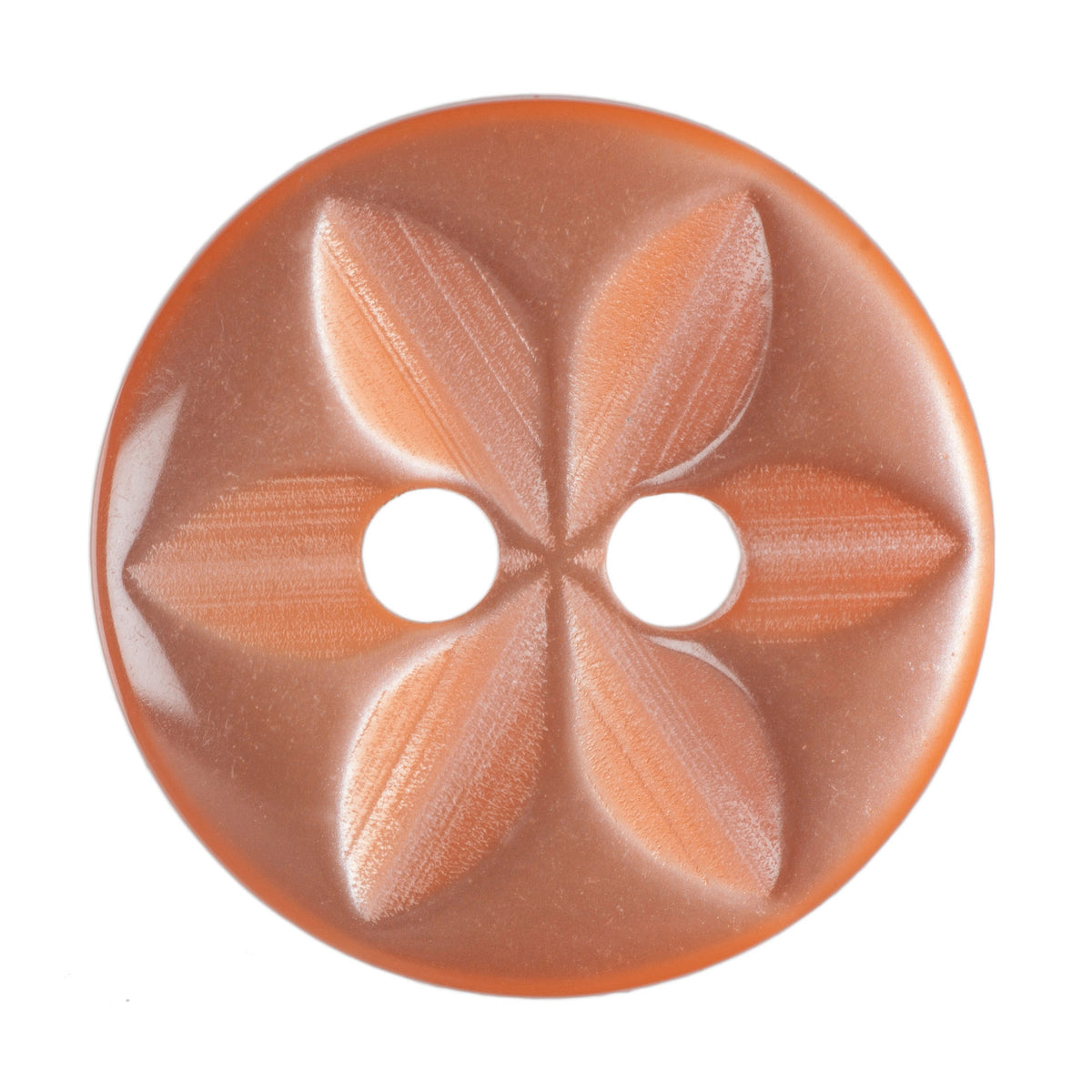 Hemline Buttons 13.75mm - Pack of 8 (Choice of 7) - Orange