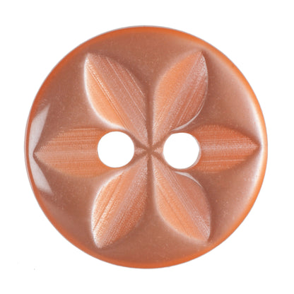 Hemline Buttons 13.75mm - Pack of 8 (Choice of 7) - Orange