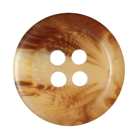 Hemline Buttons 15mm - Pack of 10 - Brown 2