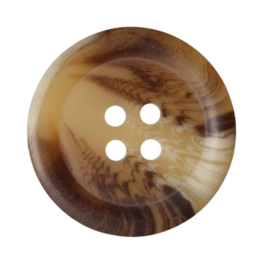 Hemline Buttons 22.5mm - Pack of 4 - Brown 1