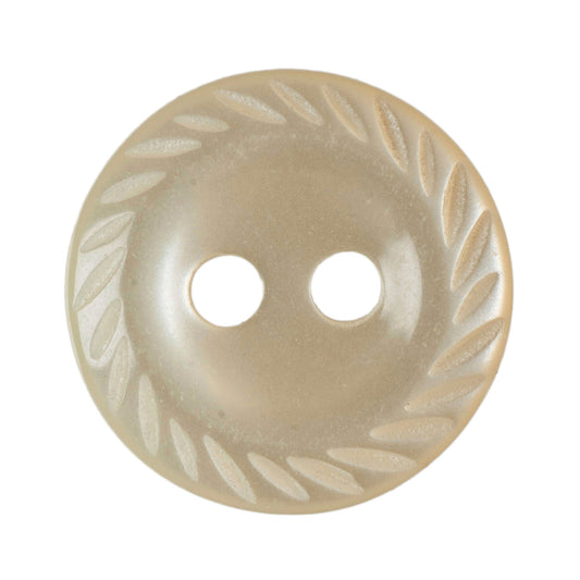 Hemline Buttons 11.25mm - Pack of 17 (Choice of 12) - Cream