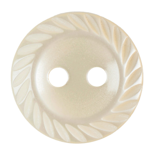 Hemline Buttons 13.75mm - Pack of 11 (Choice of 5) - Cream