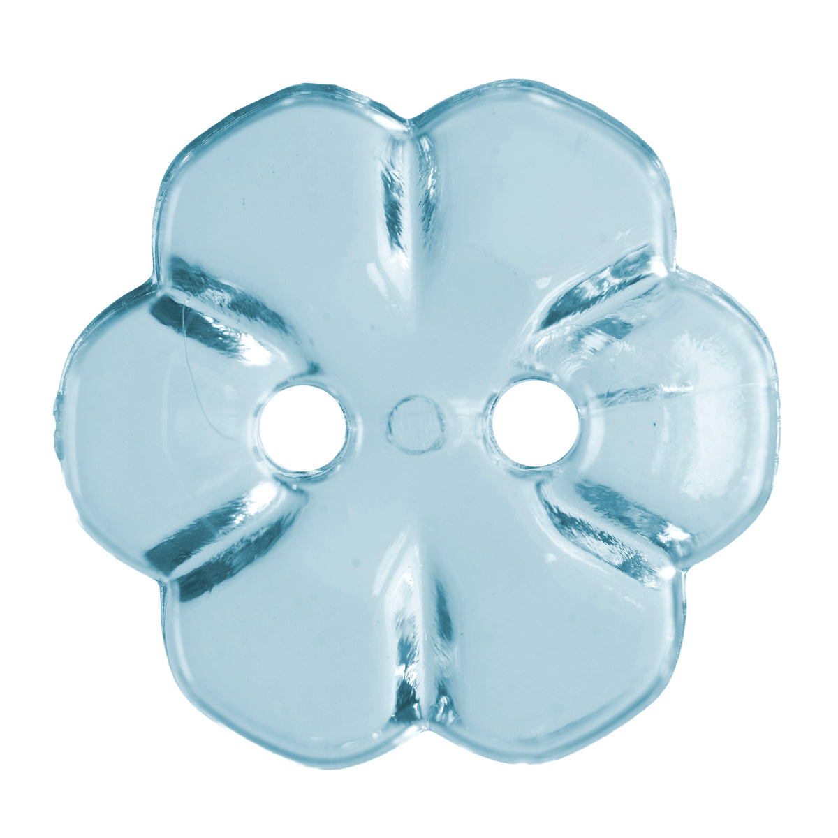 Hemline Buttons 17.5mm Style E - Card of 4 - Sky Blue (Style 2)