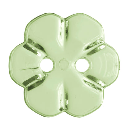 Hemline Buttons 17.5mm Style E - Card of 4 - Emerald