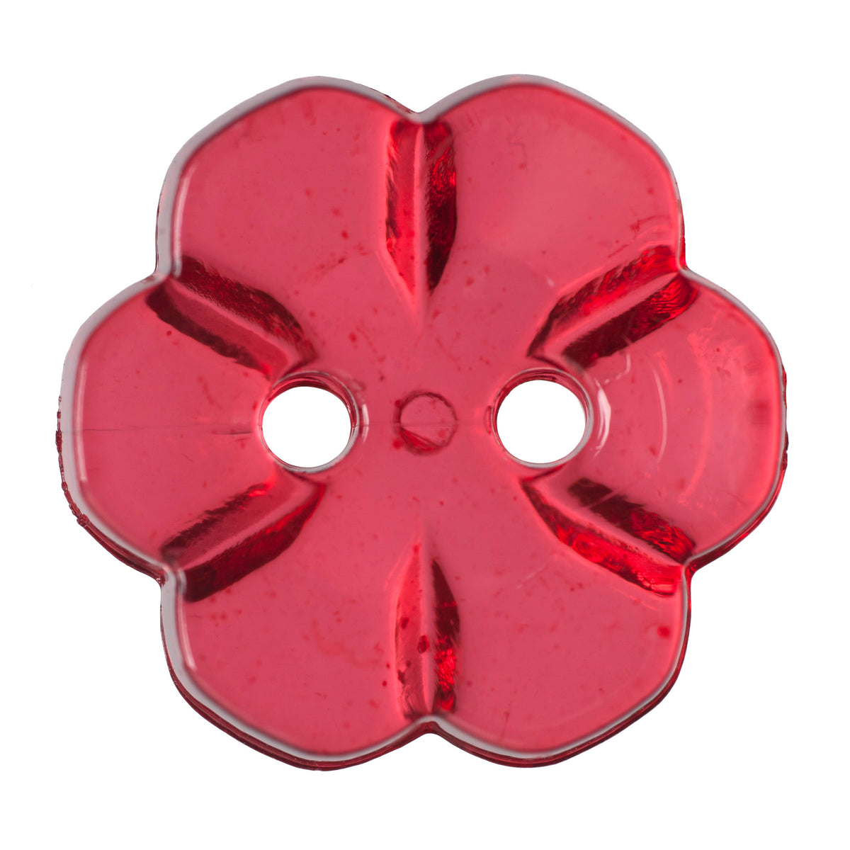 Hemline Buttons 17.5mm Style E - Card of 4 - Red (Style 2)