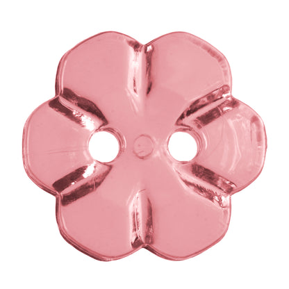 Hemline Buttons 17.5mm Style E - Card of 4 - Hot Pink