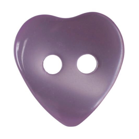 Hemline Buttons 12.5mm - Pack of 12 (Choice of 3) - Lilac