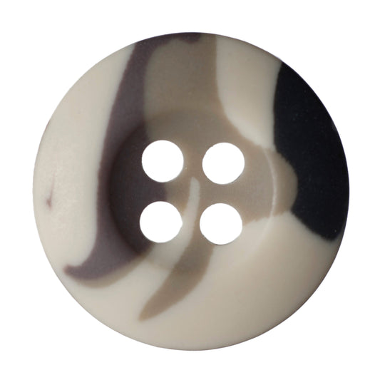 Hemline Novelty Buttons 15mm - Pack of 6 - Green Camouflage
