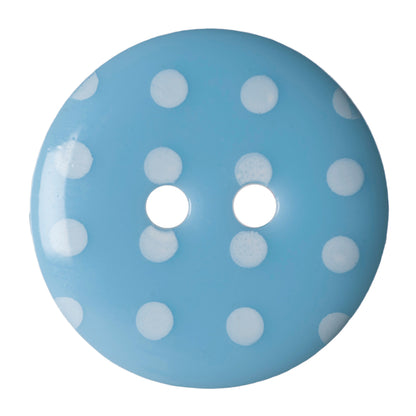 Hemline Buttons 17.5mm Style D - Card of 4 - Sky Blue
