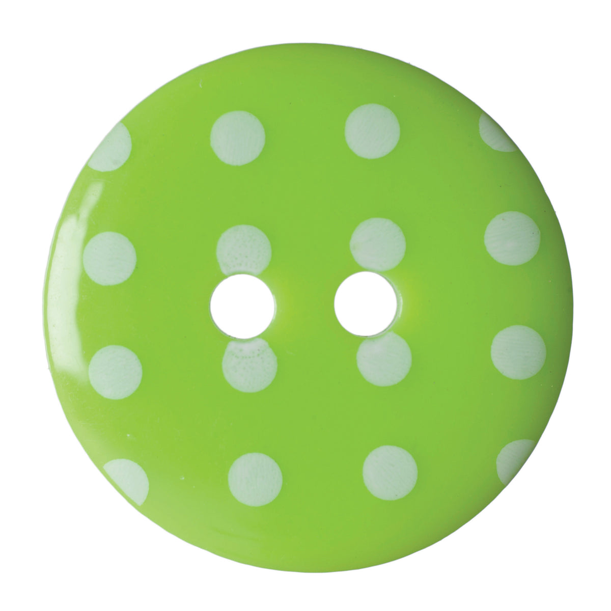 Hemline Buttons 17.5mm Style D - Card of 4 - Lime Green