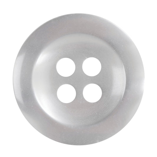 Hemline Buttons 17.5mm Style A - Card of 4 - White