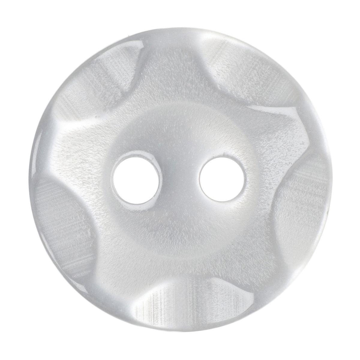 Hemline Buttons 13.75mm - Pack of 6 (Choice of 7) - White