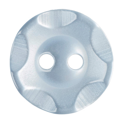 Hemline Buttons 13.75mm - Pack of 6 (Choice of 7) - Baby Blue