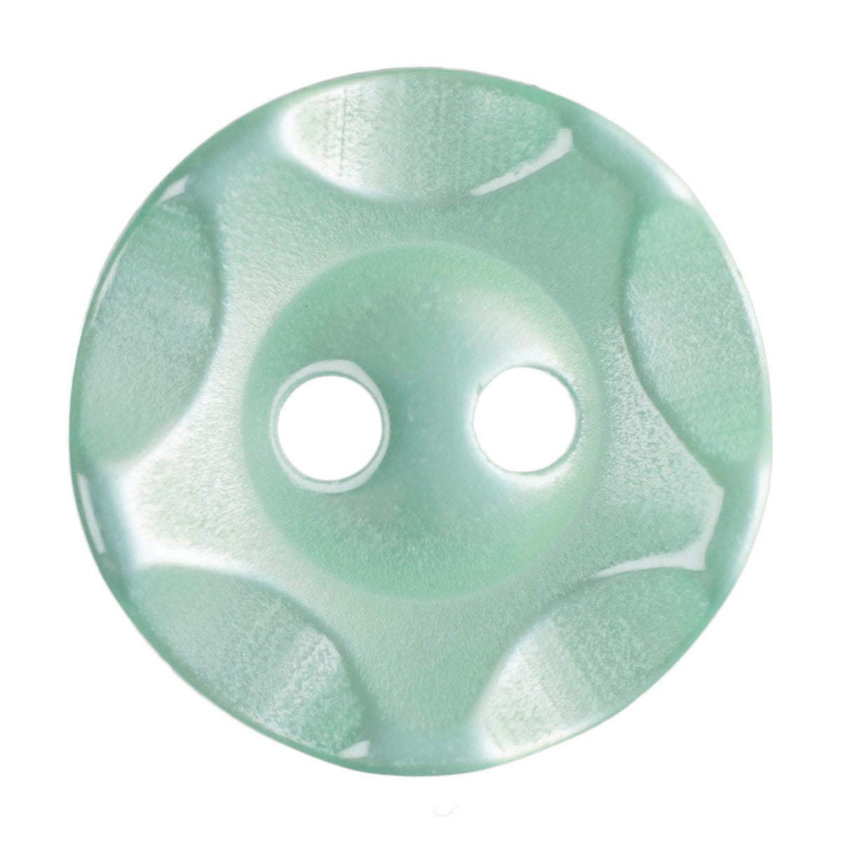 Hemline Buttons 13.75mm - Pack of 6 (Choice of 7) - Green