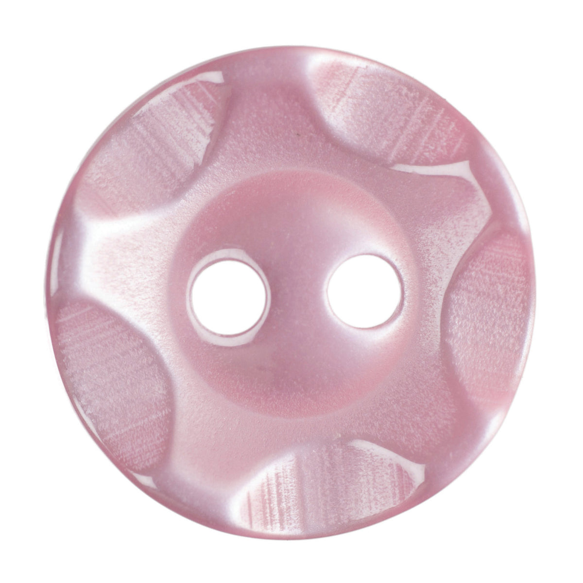 Hemline Buttons 13.75mm - Pack of 6 (Choice of 7) - Pink