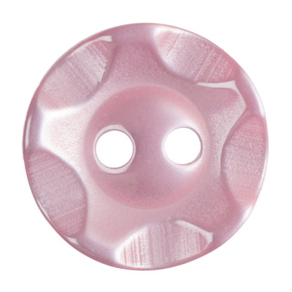 Hemline Buttons 13.75mm - Pack of 6 (Choice of 7) - Pink